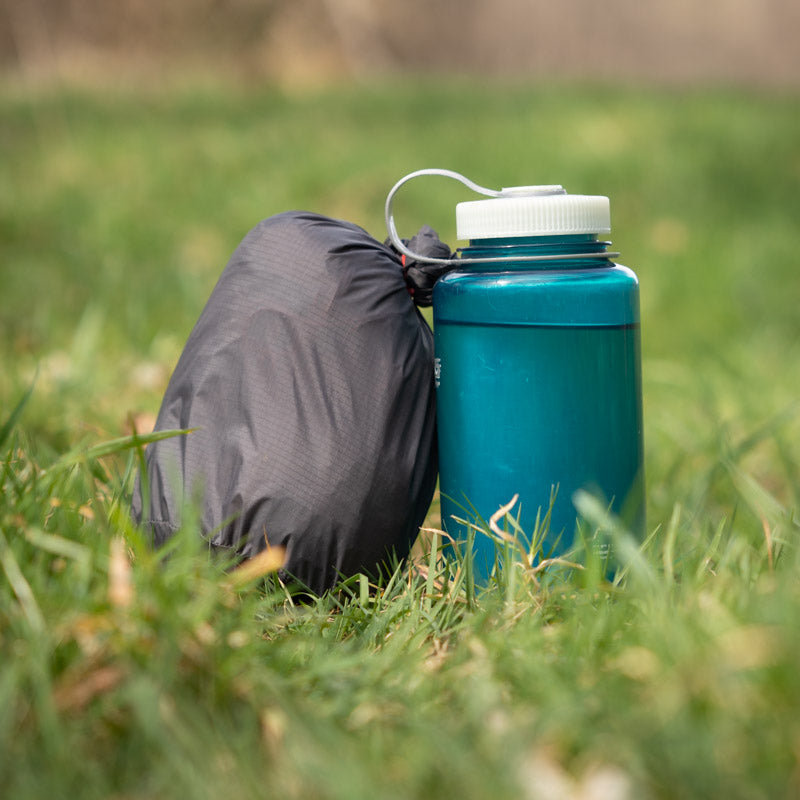 Our Bikepacking Tent has a packing size of an Water Bottle.