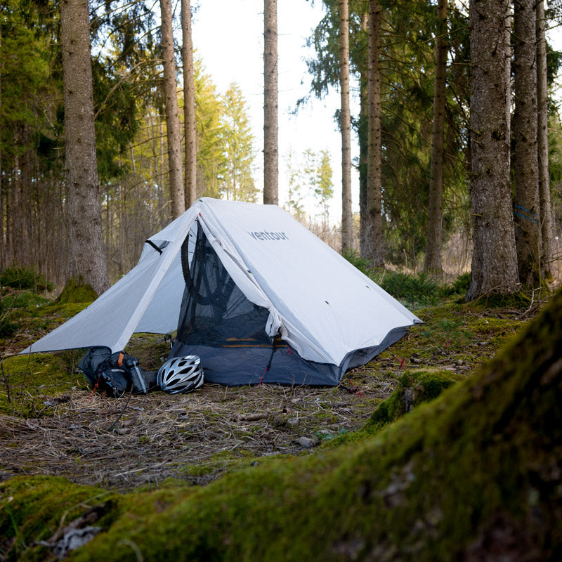 great adventure tent in a forest